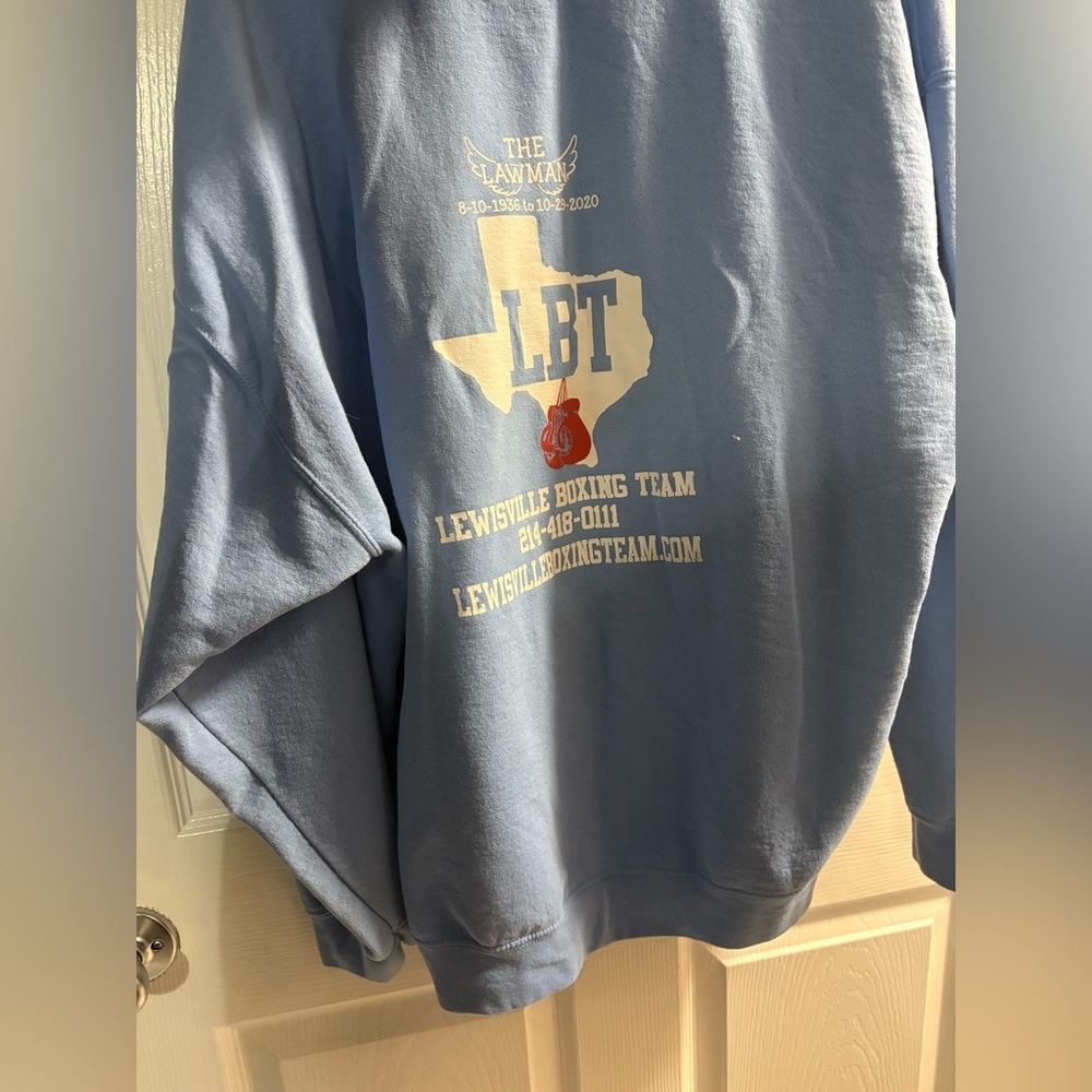 Blue Lewisville Boxing Hoodie - Picture 3 of 3